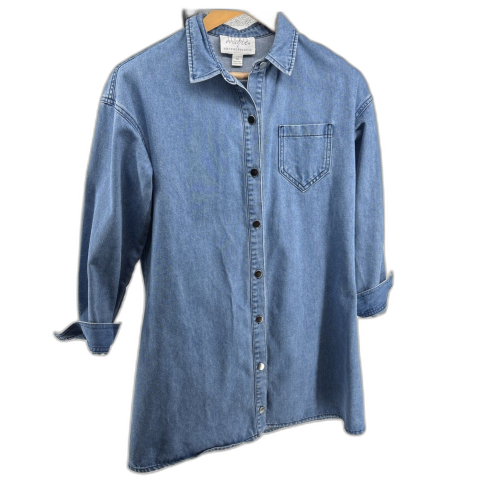 Anthropologie MARE MARE Denim Shirt Dress Size XS